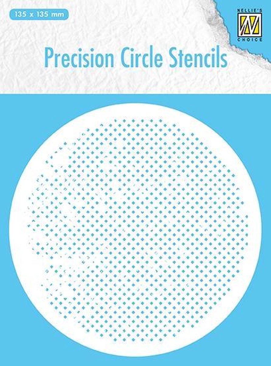 MMPCS005 Precision cicle stencils Round stencil: squares (for stampingbuddy-pro)